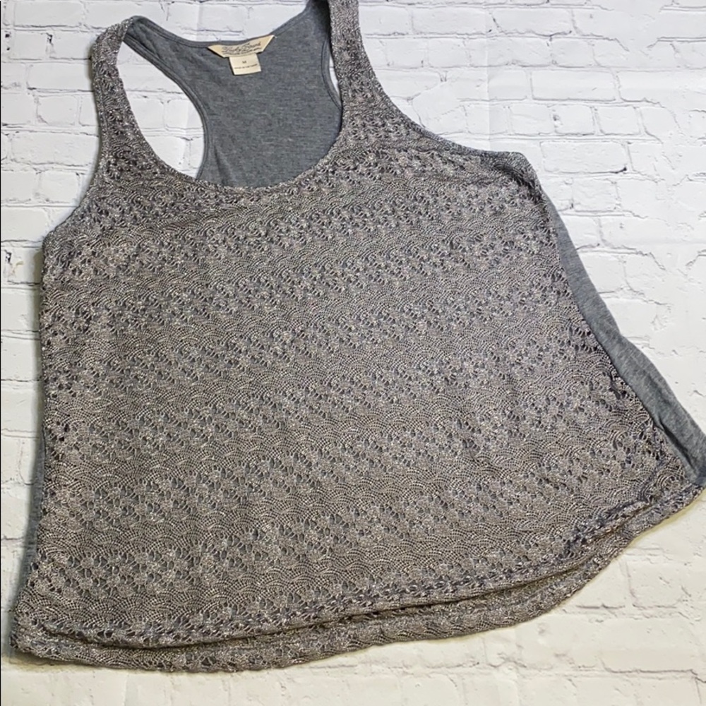 Lucky brand lace tank size medium